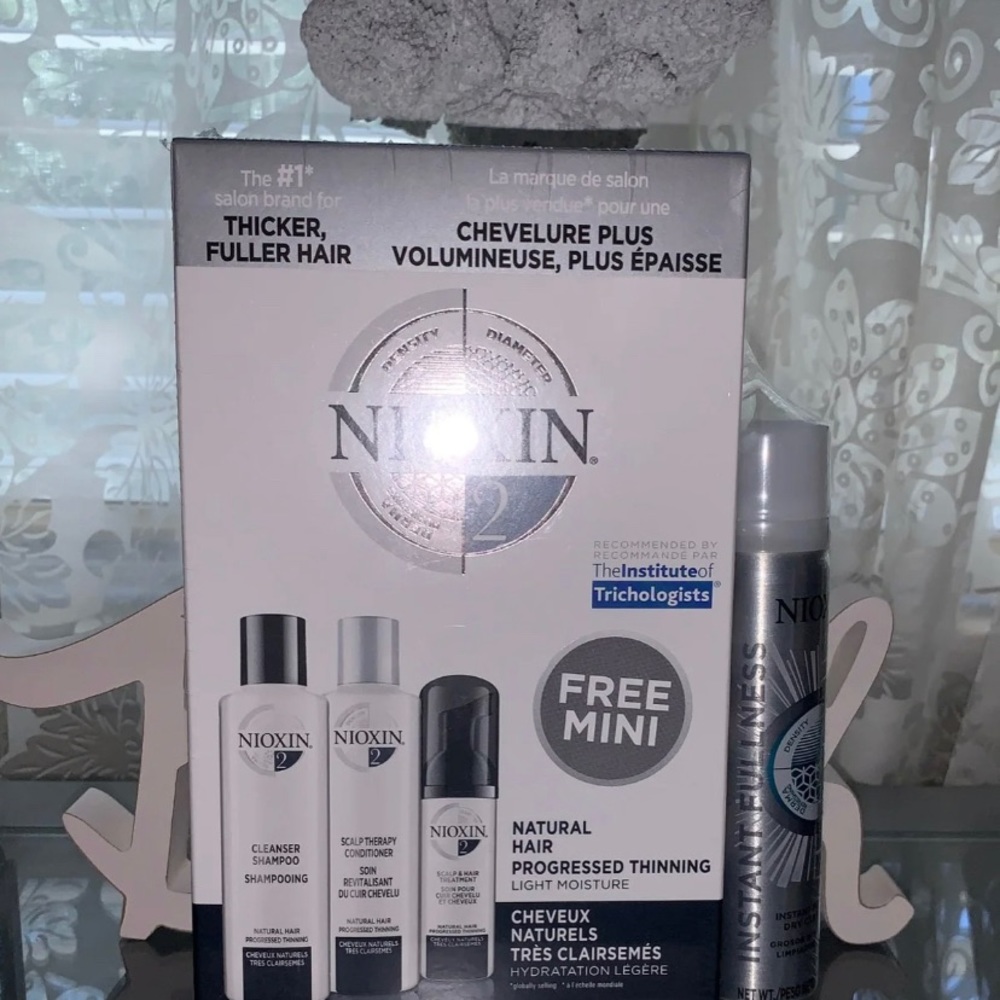 - Nioxin 2 hair treatment.